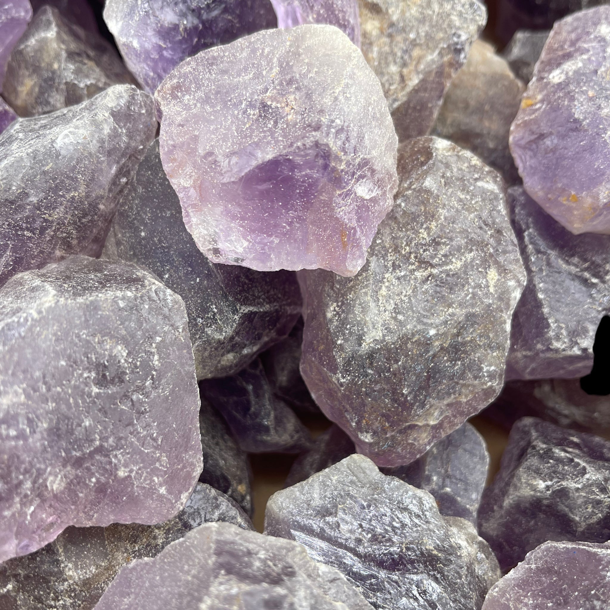 1 LB Amethyst Rough from Brazil – Mineral Specimens for Tumbling ...
